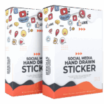 62 HAND DRAWN SOCIAL MEDIA-STICK FIGURE STICKERS
