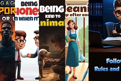 5 kid's good behavior stories