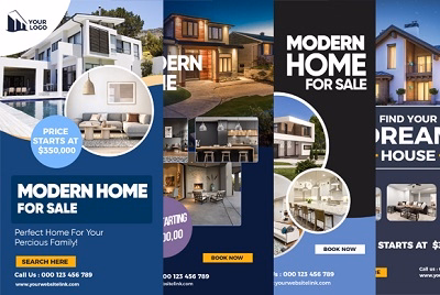 Real Estate Vertical Ad Templates